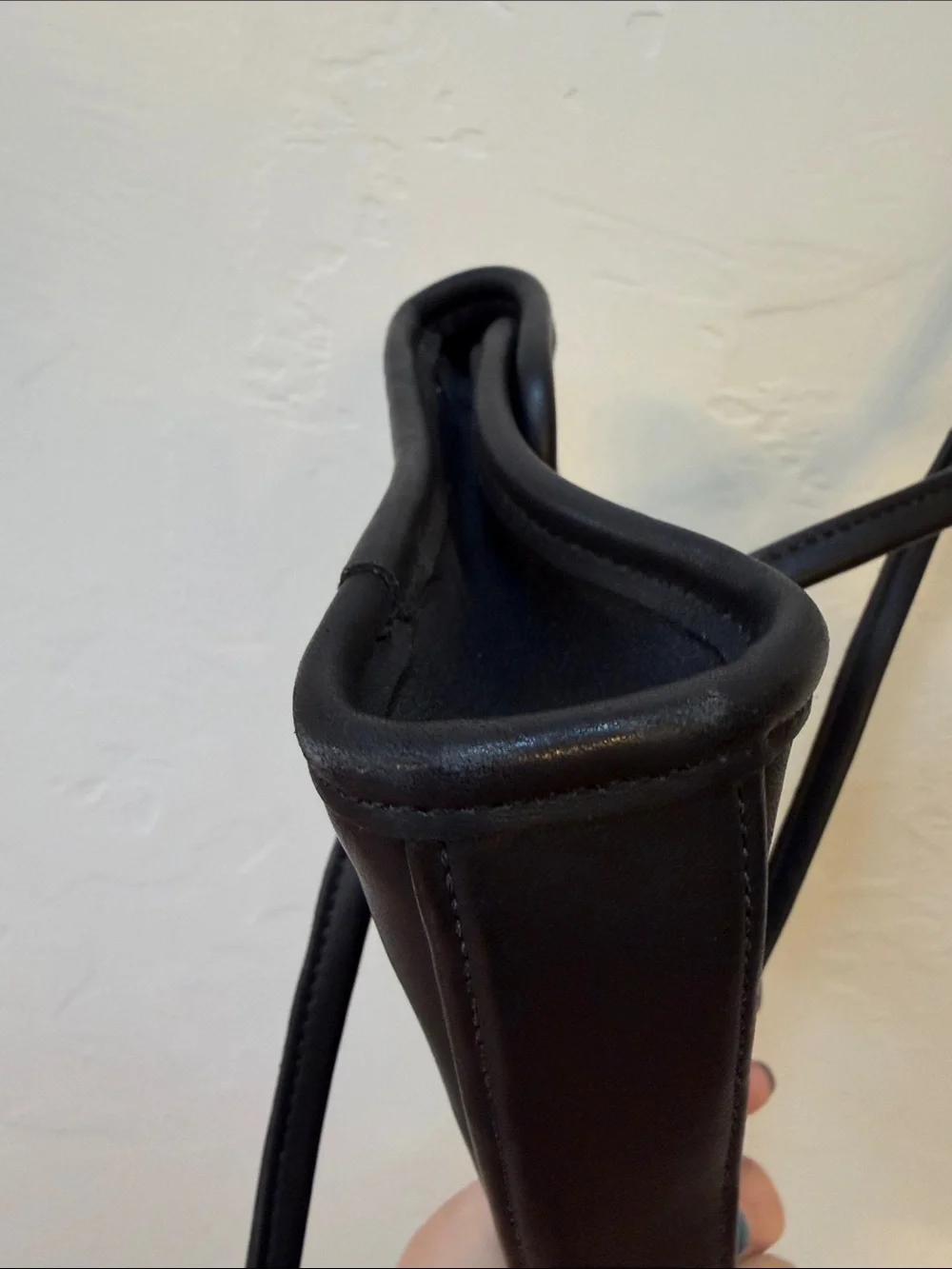 Vintage Coach Laurie Flap Bag E7C-9032 Black Glovetanned Leather USA 1997 - Picture 5 of 9